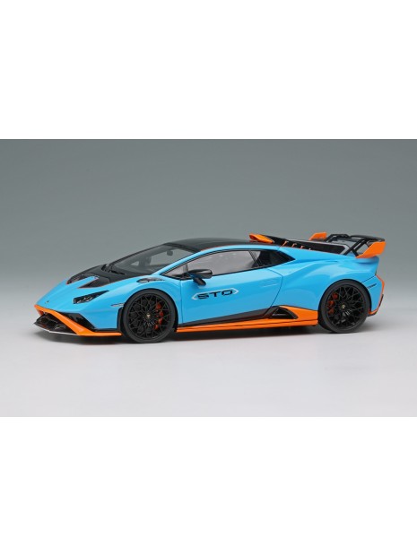 Lamborghini Huracan STO 2021 (Blu Laufey / Orange) 1/43 Make Up Eidolon Make Up - 8