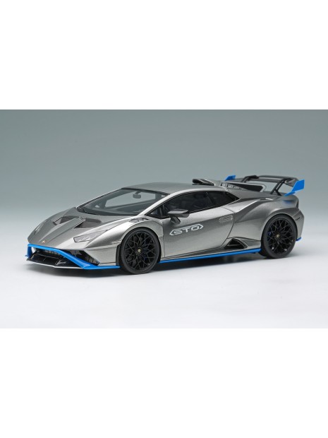 Lamborghini Huracan STO 2021 (Grigio Nimbus / Blue) 1/43 Make Up Eidolon Make Up - 1