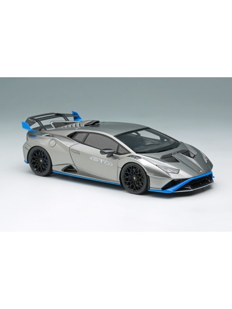 Lamborghini Huracan STO 2021 (Grigio Nimbus / Blue) 1/43 Make Up Eidolon Make Up - 4