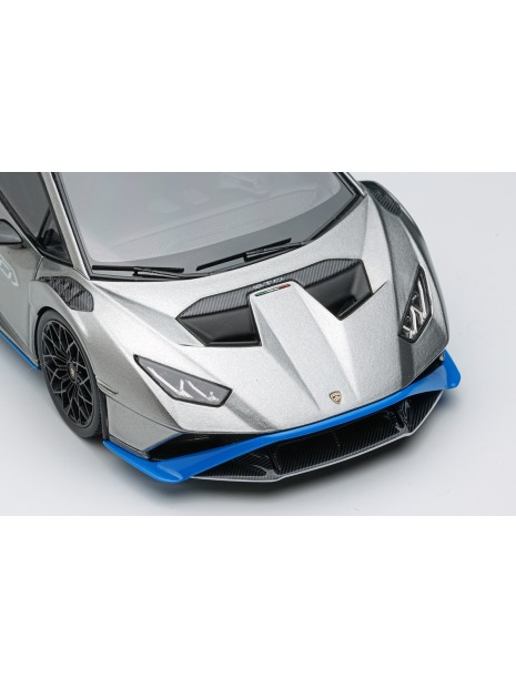 Lamborghini Huracan STO 2021 (Grigio Nimbus / Blue) 1/43 Make Up Eidolon Make Up - 5