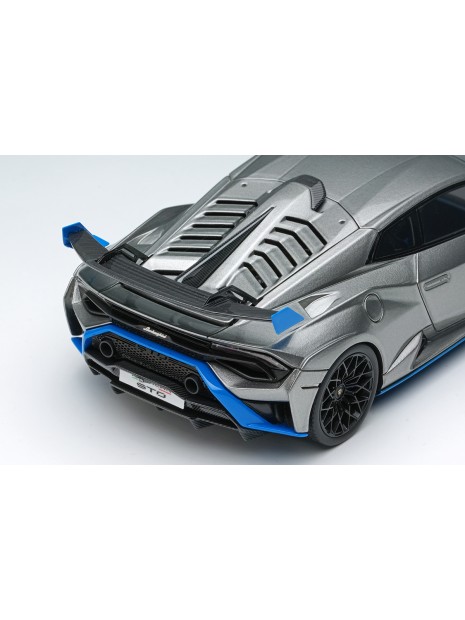 Lamborghini Huracan STO 2021 (Grigio Nimbus / Blue) 1/43 Make Up Eidolon Make Up - 6