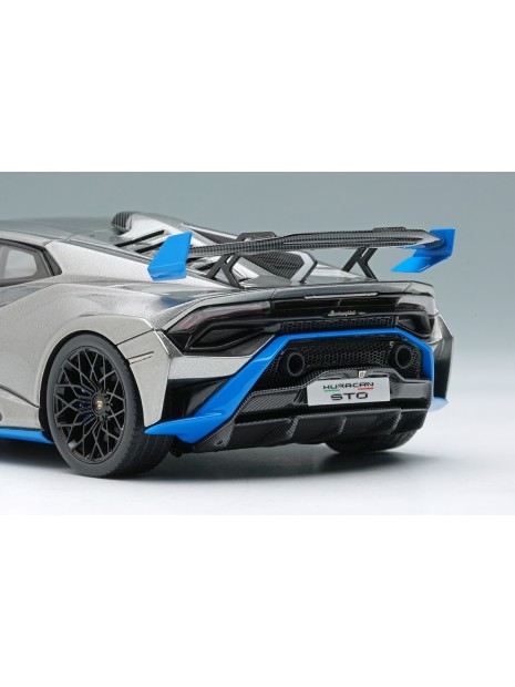 Lamborghini Huracan STO 2021 (Grigio Nimbus / Blue) 1/43 Make Up Eidolon Make Up - 9