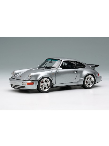 Porsche 911 (964) Turbo 3.6 1993 (Silver) 1/43 Make Up Vision Make Up - 1