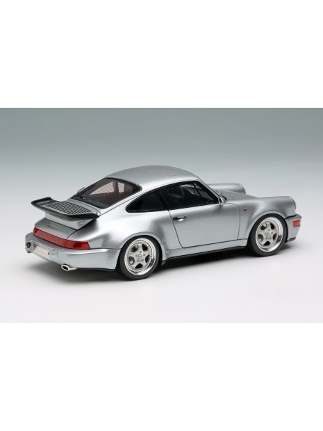 Porsche 911 (964) Turbo 3.6 1993 (Silver) 1/43 Make Up Vision Make Up - 3