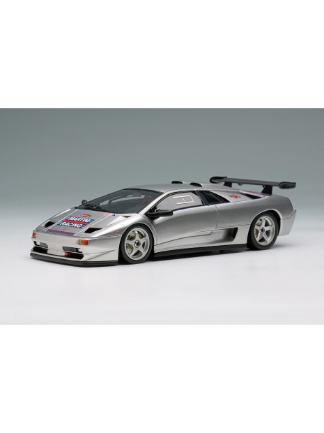 Lamborghini Diablo SVR Racing 1996 (Silver / Martini Stripe) 1/43 Make Up Eidolon Make Up - 1