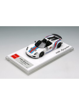 Porsche 918 Spyder Weissach Package 2011 (White / Martini Stripe) 1/43 Make Up Eidolon Make Up - 1