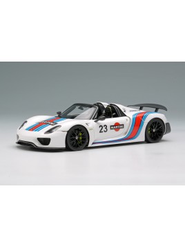 Porsche 918 Spyder Weissach Package 2011 (White / Martini Stripe) 1/43 Make Up Eidolon Make Up - 2