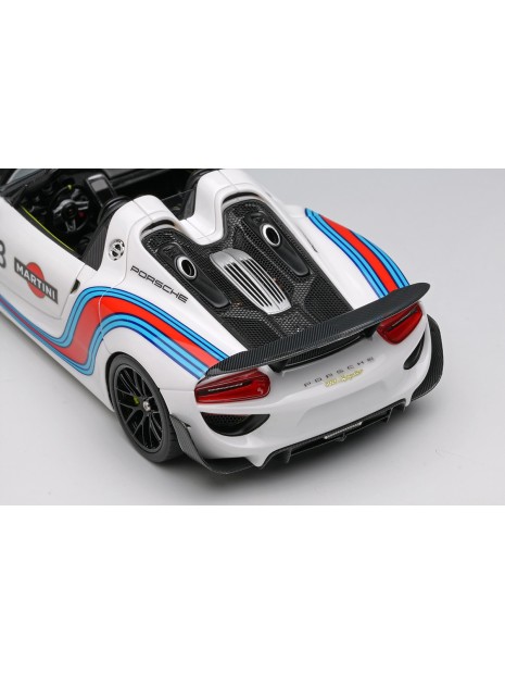 Porsche 918 Spyder Weissach Package 2011 (White / Martini Stripe) 1/43 Make Up Eidolon Make Up - 7