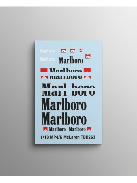 Decals für McLaren Honda MP4/6 1991 A. Senna – 1/18 AUTOart AUTOart - 1