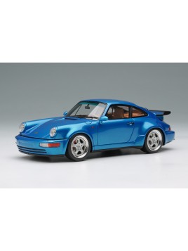 Porsche 911 (964) Turbo 3.6 1993 (Tahoe Blue Metallic) 1/43 Make Up Vision Make Up - 1