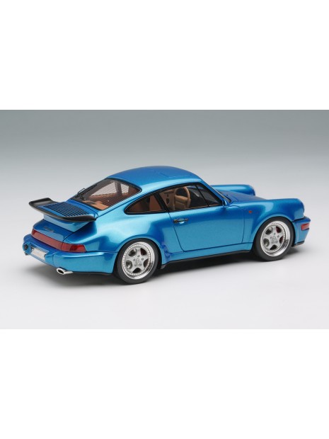 Porsche 911 (964) Turbo 3.6 1993 (Tahoe Blue Metallic) 1/43 Make Up Vision Make Up - 3