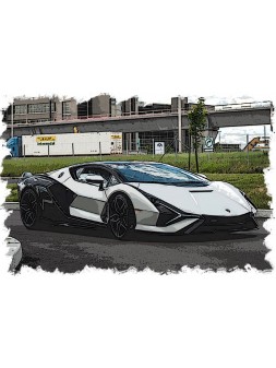 Lamborghini Sian FKP 37 2019 (Bianco Canopus) 1/43 Make Up Eidolon Make Up - 1
