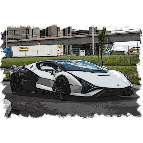 Lamborghini Sian FKP 37 2019 (Bianco Canopus) 1/43 Make Up Eidolon Make Up - 1
