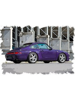 Porsche 911 (993) Carrera 1994 (Amarance Violet) 1/43 Make Up Vision Make Up - 2