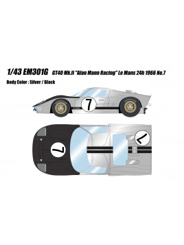 GT40 "Alan Mann Racing" Le Mans 24h 1966 1/43 Make Up