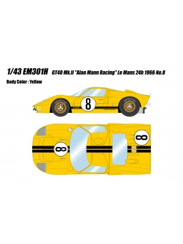 GT40 "Alan Mann Racing" Le Mans 24h 1966 1/43 Make Up