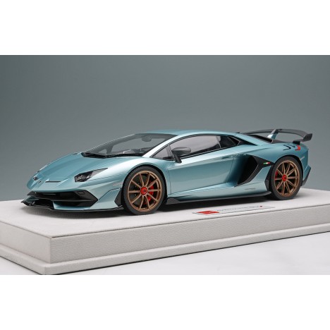 Lamborghini Aventador SVJ 2018 (Azzurro Thetys) 1/18 Make Up Eidolon Make Up - 1