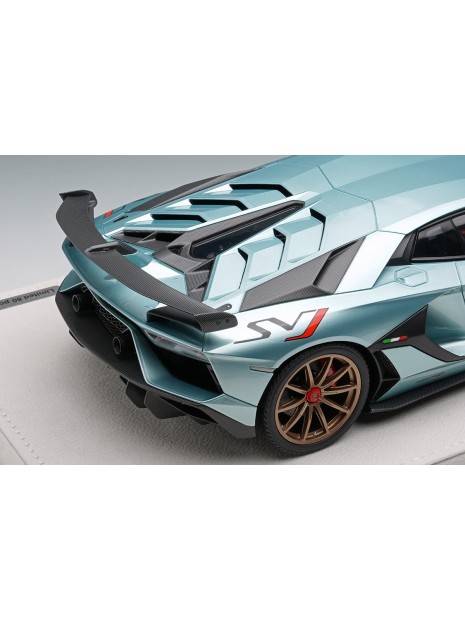 Lamborghini Aventador SVJ 2018 (Azzurro Thetys) 1/18 Make Up Eidolon Make Up - 6