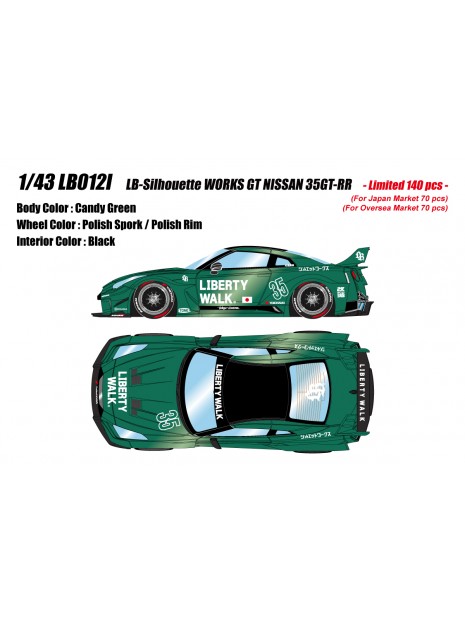 LB-Silhouette WORKS GT 35GT-RR 1/43 Make Up Eidolon Make Up - 7
