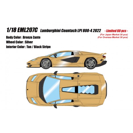 Lamborghini Countach LPI 800-4 (Wing Up) 1/18 Make Up Eidolon Make Up - 1