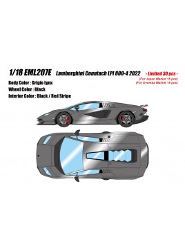 Lamborghini Countach LPI 800-4 (Wing Up) 1/18 Make Up Eidolon Make Up - 1
