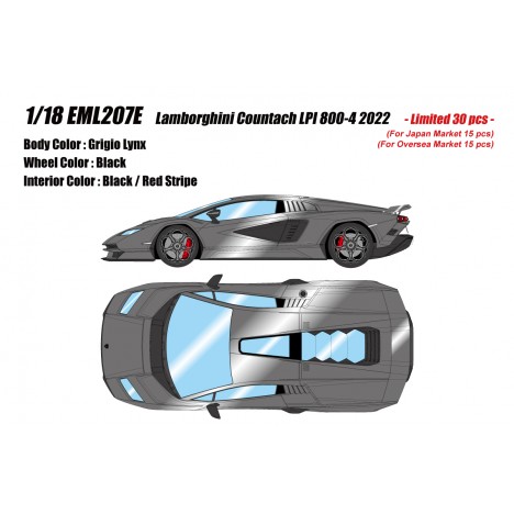 Lamborghini Countach LPI 800-4 (Wing Up) 1/18 Make Up Eidolon Make Up - 1