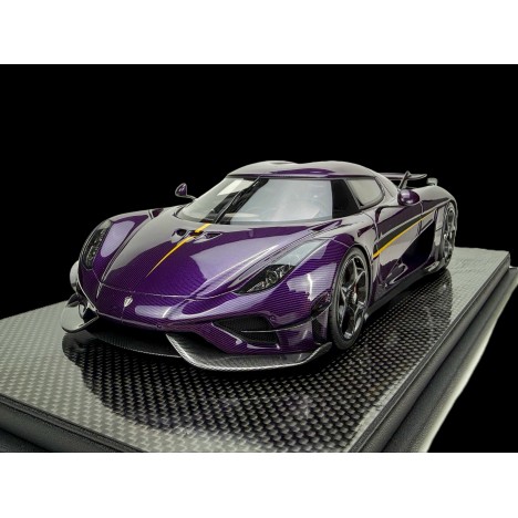 Koenigsegg Regera KAQ (Purple Carbon) 1/18 FrontiArt FrontiArt - 1