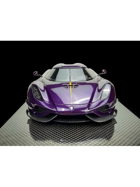 Koenigsegg Regera KAQ (Purple Carbon) 1/18 FrontiArt FrontiArt - 3