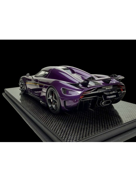 Koenigsegg Regera KAQ (Purple Carbon) 1/18 FrontiArt FrontiArt - 6