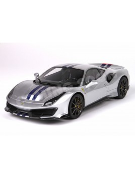 Ferrari 488 Pista (Argento Nurburgring) 1/18 BBR BBR Models - 1