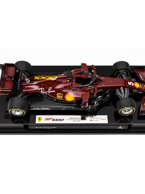 Ferrari SF1000 - 1000ième GP - Sebastian Vettel - 1/18 Amalgam Amalgam Collectie - 7
